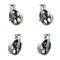 Service Caster 10'' Extra Heavy Duty Semi Steel Cast Iron Caster Set 4 Swivel Locks 2 Brakes, 4PK CRAN-KP92S1030-SSR-SLB-BSL-2-BSL-2 - alternate 1